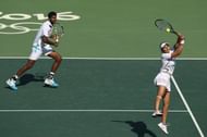 Rohan Bopanna and Sania Mirza during Rio Olympics